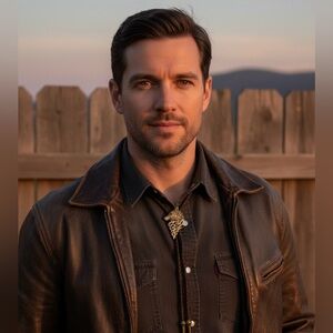 Antique Bronze Wolf Head Bolo Tie Western Cowboy Statement Necklace